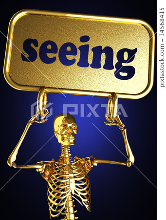 seeing word and golden skeleton 14568415