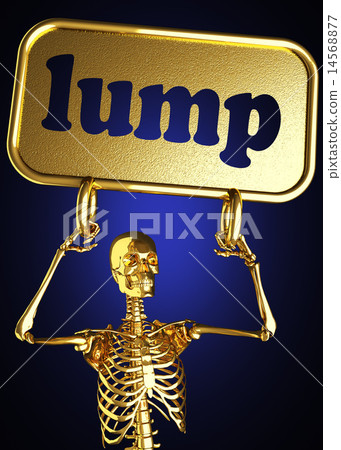 lump word and golden skeleton 14568877