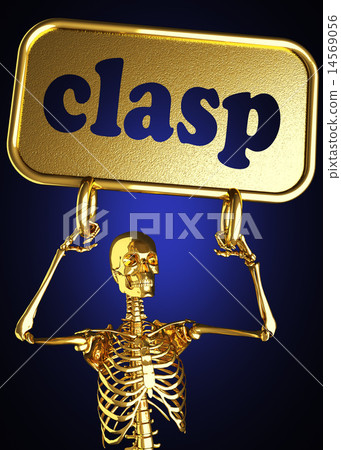 clasp word and golden skeleton clasp word and golden skeleton 14569056