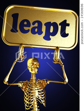 leapt word and golden skeleton leapt word and golden skeleton 14569696