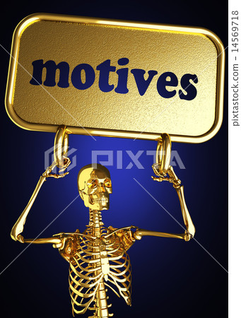 motives word and golden skeleton 14569718