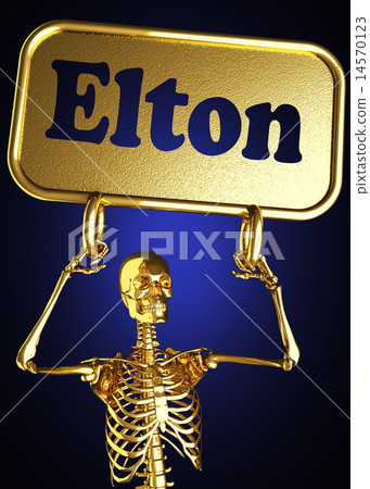Elton word and golden skeleton Elton word and golden skeleton 14570123