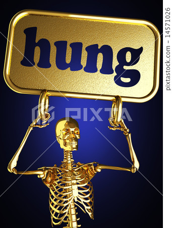 hung word and golden skeleton 14571026