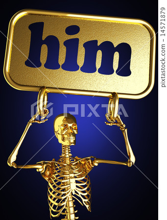 him word and golden skeleton him word and golden skeleton 14571879