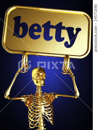 betty word and golden skeleton 14571890