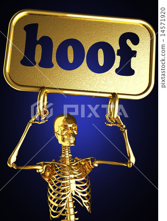 hoof word and golden skeleton hoof word and golden skeleton 14571920