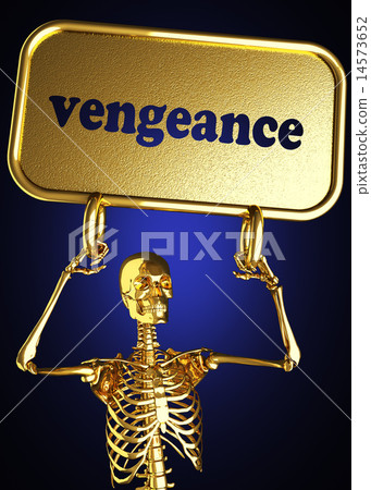 vengeance word and golden skeleton 14573652