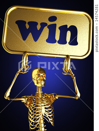 win word and golden skeleton win word and golden skeleton 14574281