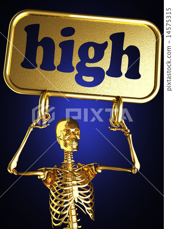 high word and golden skeleton 14575315