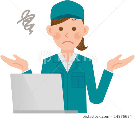 Worker Woman personal computer I do not know 14576654