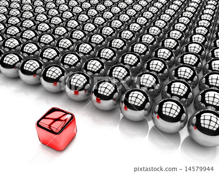 concept of leadership and management. isolated on white 14579944