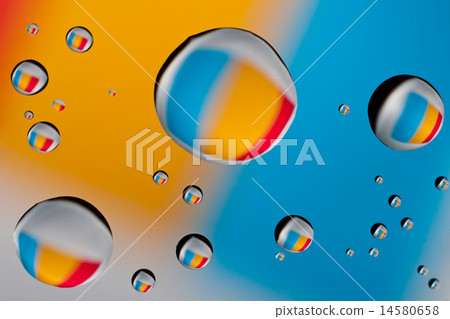 Many water drops on background 14580658
