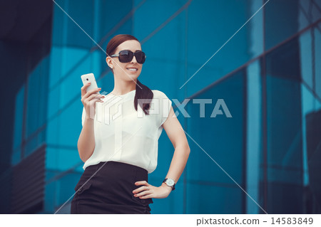 Successful businessman talking on cellphone. Successful businessman talking on cellphone. 14583849