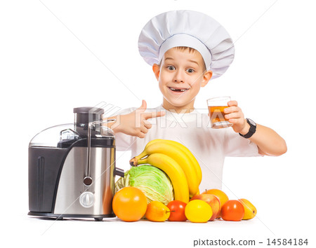 happy Scullion is pressing the juice from the fruit 14584184