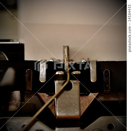 Text Dear Sir typed on old typewriter 14584435