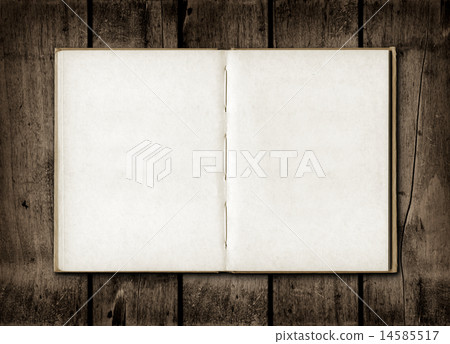 Note book on a dark wood background Note book on a dark wood background 14585517