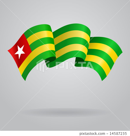 Togolese waving Flag. Vector illustration Togolese waving Flag. Vector illustration 14587235