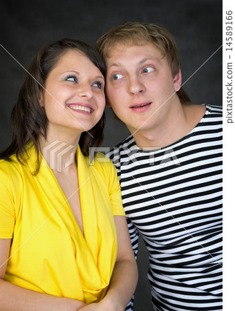 Amusing young couple Amusing young couple 14589166