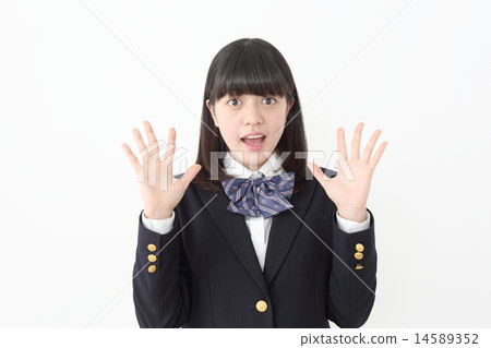 School girls who are surprised School girls who are surprised 14589352
