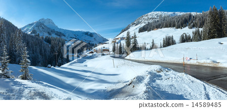 Winter mountain country panorama (Austria). Winter mountain country panorama (Austria). 14589485
