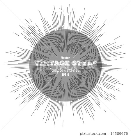 Vintage style star burst, retro element for your design, vector illustration Vintage style star burst, retro element for your design, vector illustration 14589676
