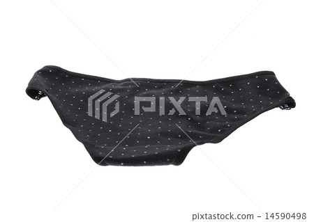 Beautiful Black Female Panties. Isolated 14590498