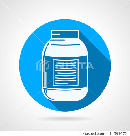 Round vector icon for creatine supplements Round vector icon for creatine supplements 14591672