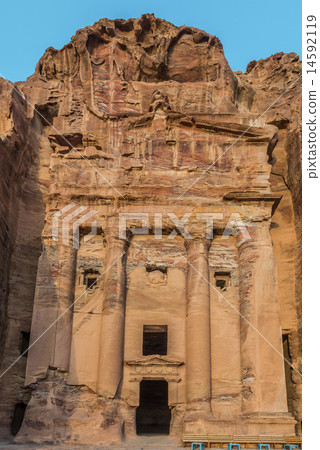 Urn Tomb in Nabatean city of  Petra Jordan 14592119