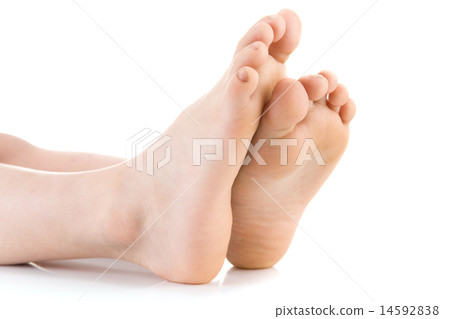 Asian child foot. Studio shot. Asian child foot. Studio shot. 14592838