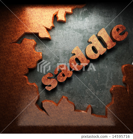 saddle vector word of wood 14595716