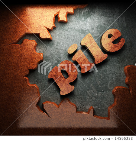 pile word of wood 14596358