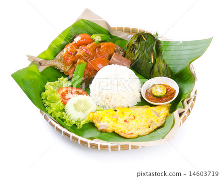 Indonesian special fish dish, Ikan, on background 14603719