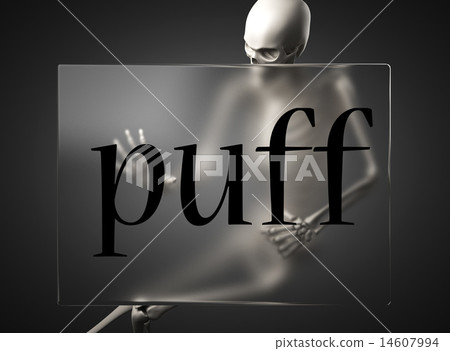 puff word on glass and skeleton - Stock Illustration [14607994] - PIXTA