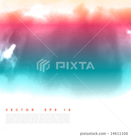Vector water color cloud. Vector water color cloud. 14611108
