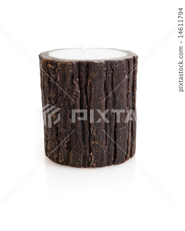 Stylish brown candlestick with reflection Stylish brown candlestick with reflection 14611794
