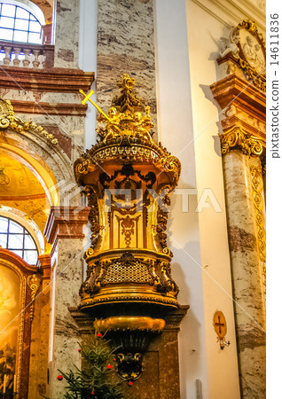 Interior view of Karlskirche church Interior view of Karlskirche church 14611836