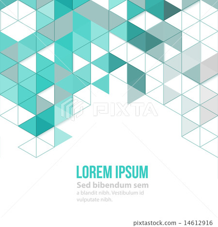 Abstract polygonal triangles poster. Abstract polygonal triangles poster. 14612916