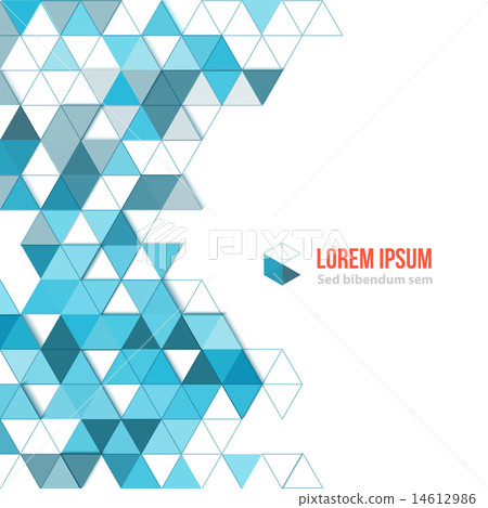 Abstract polygonal triangles poster. 14612986