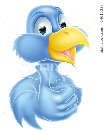 Cartoon Bluebird Mascot 14613385