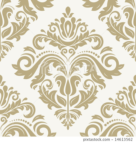 Damask Seamless Vector Pattern. Orient Background 14613562
