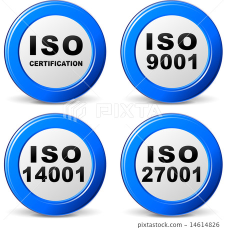 Vector iso certification icons 14614826