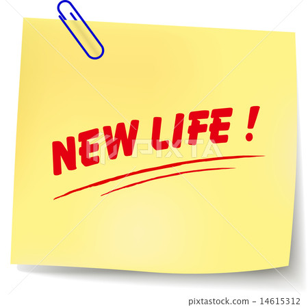 Vector new life message Vector new life message 14615312