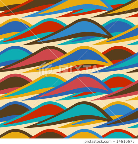 Vintage background seamless pattern with waves Vintage background seamless pattern with waves 14616673