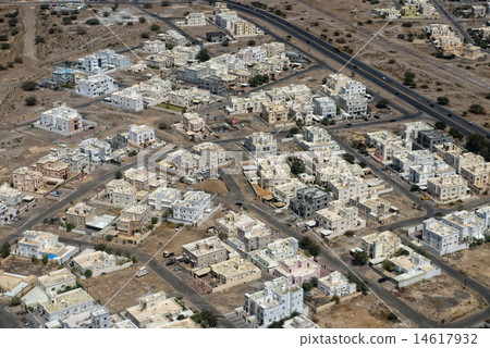 muscat arabic town aerial view landcape 14617932