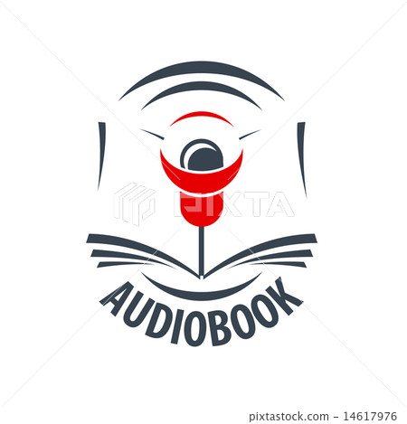 vector logo audiobook with a red speaker 14617976