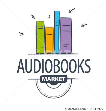 vector logo audiobook, books attacked cursors 14617977