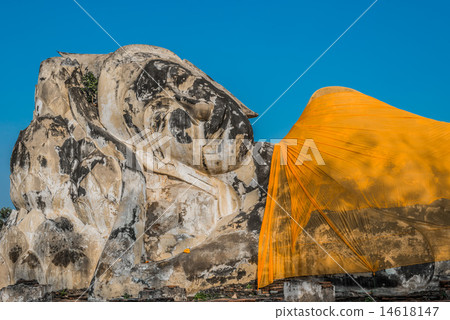giant reclining buddha statue Wat Lokayasutharam Ayutthaya bangk giant reclining buddha statue Wat Lokayasutharam Ayutthaya bangk 14618147