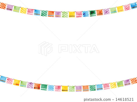 Background material - Cute square flag 1 14618521