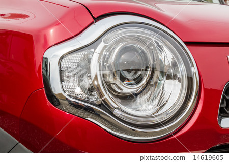 Car headlight Headlight of the white car Car headlight Headlight of the white car 14619605