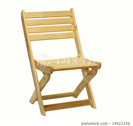 Folding wooden chair on a white background isolated Folding wooden chair on a white background isolated 14622248